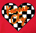 Kansas City Checkered Heart