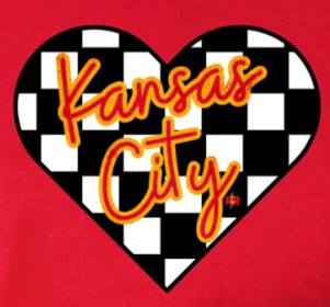 Kansas City Checkered Heart