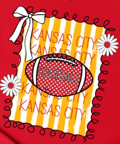 Striped KC Repeat Polka Dot Football