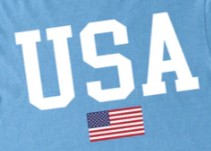 USA with American Flag